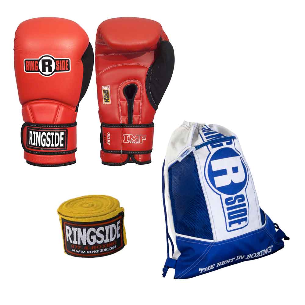 Ringside Boxing Apex Fitness Bag Gloves Red/Black 