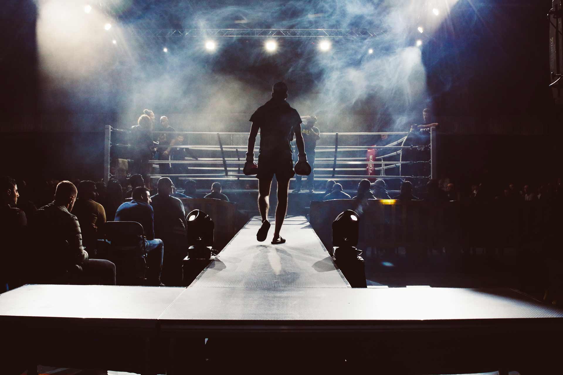 boxer entering ring